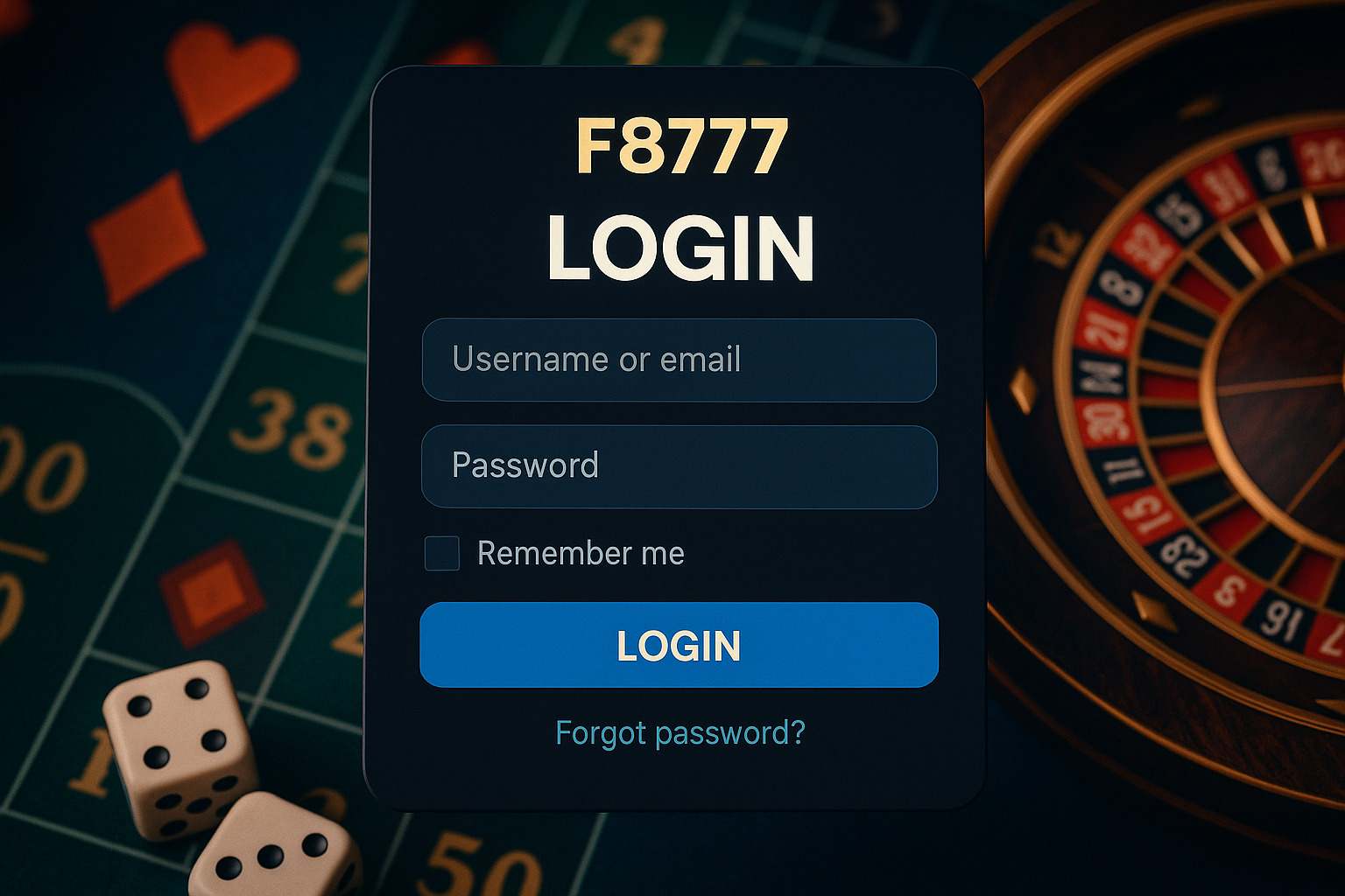 Não Perca tempo, o rRgistro na site F8777